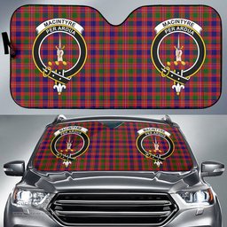 Scottish MacIntyre Modern Clan Tartan Crest Tartan Car Sun Shade Scottish Plaid Tartan Plaid - ScotsTee - scotstee.com