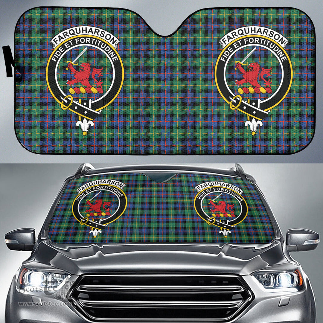 Scottish Farquharson Ancient Clan Tartan Crest Tartan Car Sun Shade Scottish Plaid Tartan Plaid - ScotsTee - scotstee.com