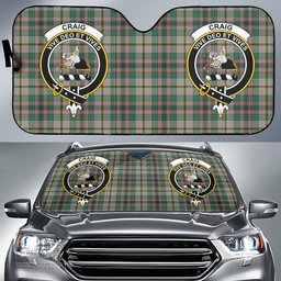 Scottish Craig Ancient Clan Tartan Crest Tartan Car Sun Shade Scottish Plaid Tartan Plaid - ScotsTee - scotstee.com