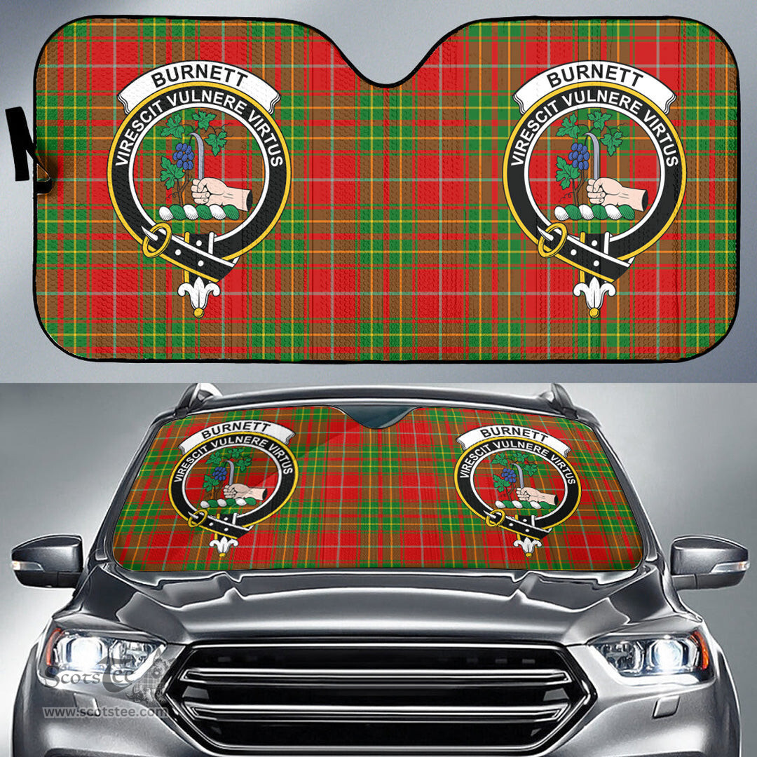 Scottish Burnett Ancient Clan Tartan Crest Tartan Car Sun Shade Scottish Plaid Tartan Plaid - ScotsTee - scotstee.com