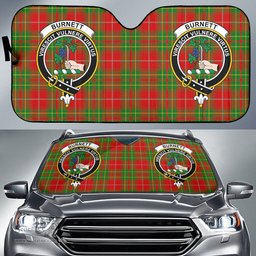 Scottish Burnett Ancient Clan Tartan Crest Tartan Car Sun Shade Scottish Plaid Tartan Plaid - ScotsTee - scotstee.com