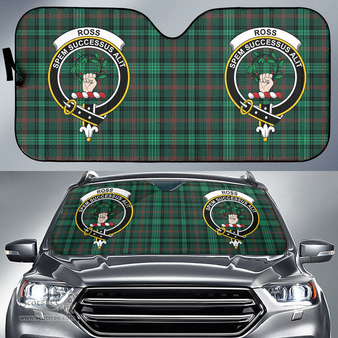 Scottish Ross Hunting Modern Clan Tartan Crest Tartan Car Sun Shade Scottish Plaid Tartan Plaid - ScotsTee - scotstee.com