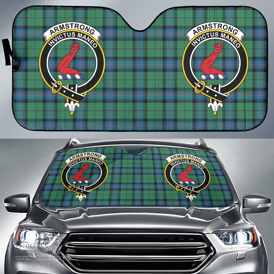 Scottish Armstrong Ancient Clan Tartan Crest Tartan Car Sun Shade Scottish Plaid Tartan Plaid - ScotsTee - scotstee.com