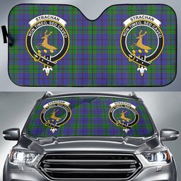 Scottish Strachan Clan Tartan Crest Tartan Car Sun Shade Scottish Plaid Tartan Plaid - ScotsTee - scotstee.com