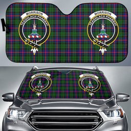 Scottish Morrison Modern Clan Tartan Crest Tartan Car Sun Shade Scottish Plaid Tartan Plaid - ScotsTee - scotstee.com