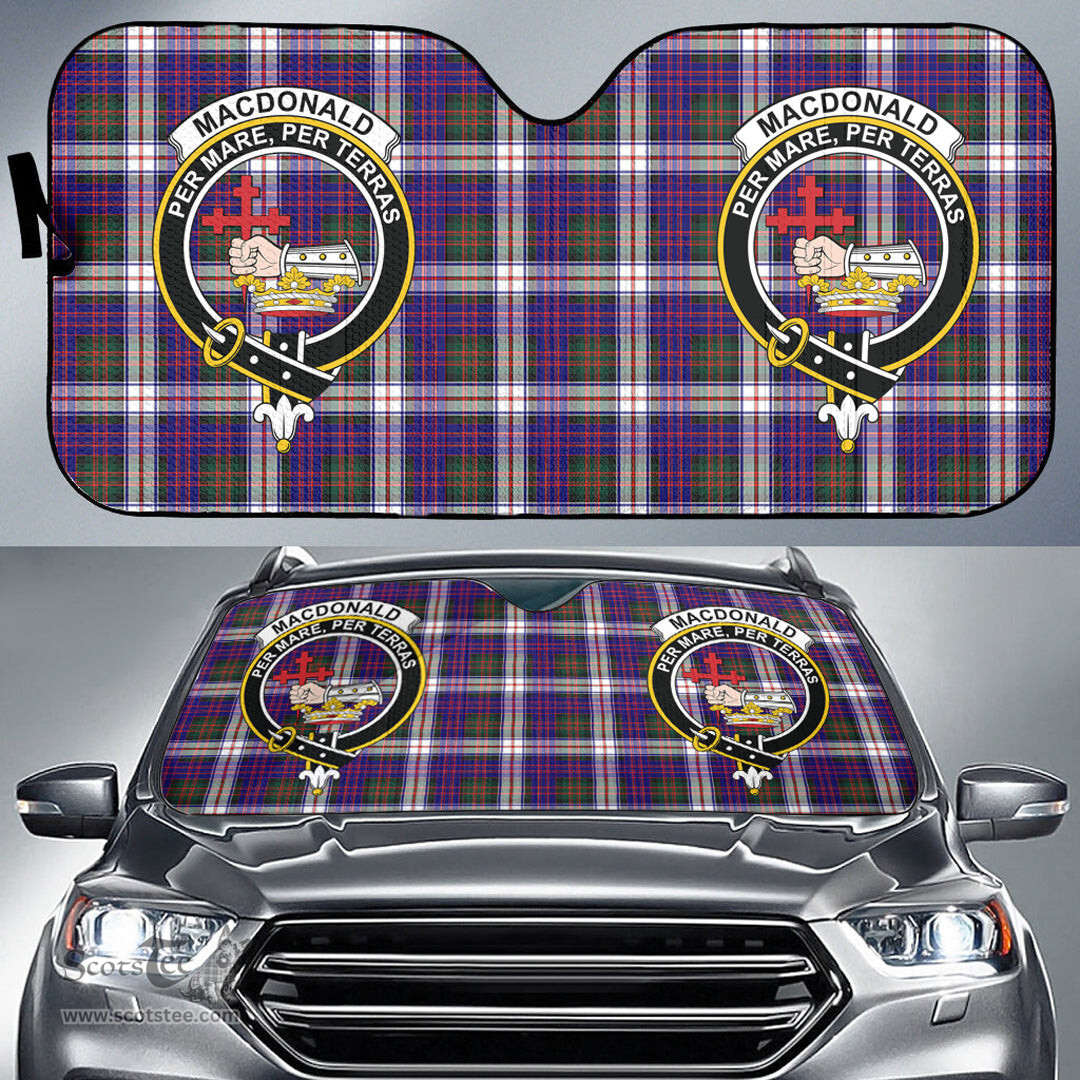 Scottish MacDonald Dress Modern Clan Tartan Crest Tartan Car Sun Shade Scottish Plaid Tartan Plaid - ScotsTee - scotstee.com