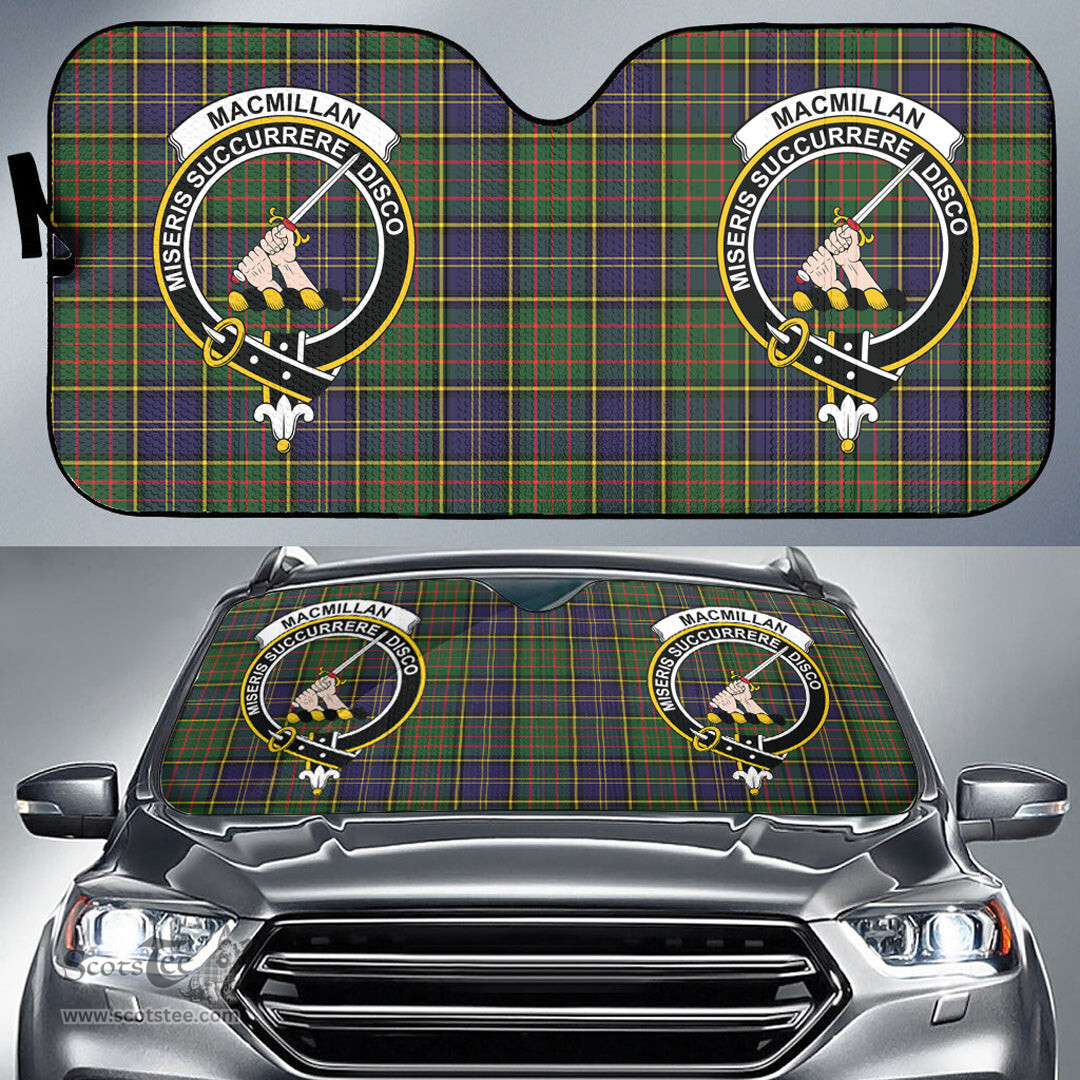 Scottish MacMillan Hunting Modern Clan Tartan Crest Tartan Car Sun Shade Scottish Plaid Tartan Plaid - ScotsTee - scotstee.com