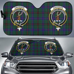 Scottish Davidson Modern Clan Tartan Crest Tartan Car Sun Shade Scottish Plaid Tartan Plaid - ScotsTee - scotstee.com