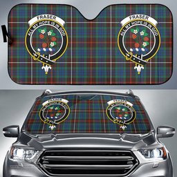 Scottish Fraser Hunting Ancient Clan Tartan Crest Tartan Car Sun Shade Scottish Plaid Tartan Plaid - ScotsTee - scotstee.com