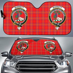 Scottish Burnett Modern Clan Tartan Crest Tartan Car Sun Shade Scottish Plaid Tartan Plaid - ScotsTee - scotstee.com