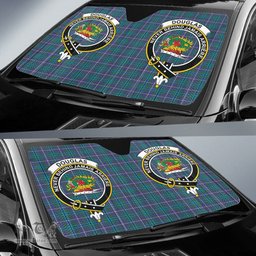 Scottish Douglas Modern Clan Tartan Crest Tartan Car Sun Shade Scottish Plaid Tartan Plaid - ScotsTee - scotstee.com