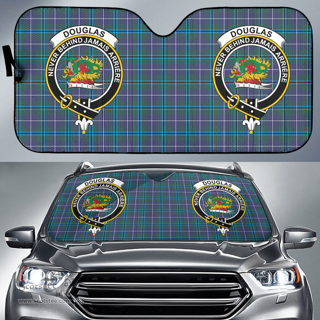 Scottish Douglas Modern Clan Tartan Crest Tartan Car Sun Shade Scottish Plaid Tartan Plaid - ScotsTee - scotstee.com