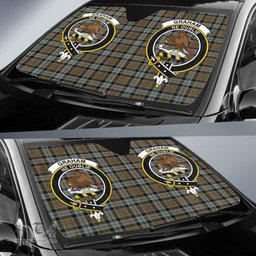 Scottish Graham of Menteith Weathered Clan Tartan Crest Tartan Car Sun Shade Scottish Plaid Tartan Plaid - ScotsTee - scotstee.com