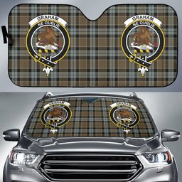 Scottish Graham of Menteith Weathered Clan Tartan Crest Tartan Car Sun Shade Scottish Plaid Tartan Plaid - ScotsTee - scotstee.com