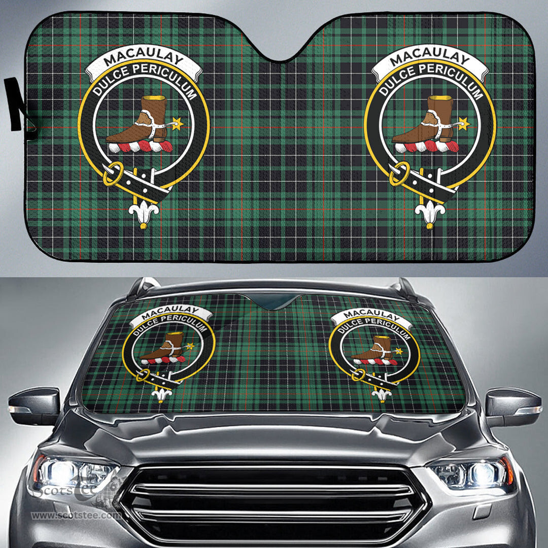 Scottish MacAulay Hunting Ancient Clan Tartan Crest Tartan Car Sun Shade Scottish Plaid Tartan Plaid - ScotsTee - scotstee.com