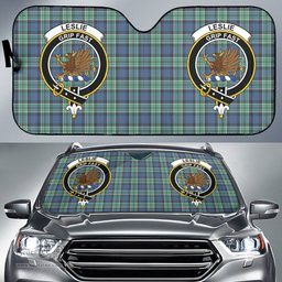 Scottish Leslie Hunting Ancient Clan Tartan Crest Tartan Car Sun Shade Scottish Plaid Tartan Plaid - ScotsTee - scotstee.com
