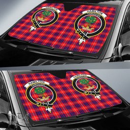 Scottish Hamilton Modern Clan Tartan Crest Tartan Car Sun Shade Scottish Plaid Tartan Plaid - ScotsTee - scotstee.com