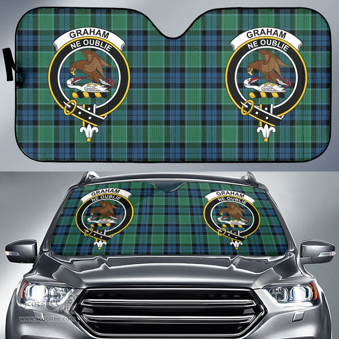 Scottish Graham of Menteith Ancient Clan Tartan Crest Tartan Car Sun Shade Scottish Plaid Tartan Plaid - ScotsTee - scotstee.com