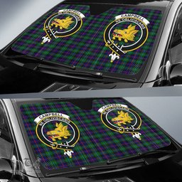 Scottish Campbell of Cawdor Modern Clan Tartan Crest Tartan Car Sun Shade Scottish Plaid Tartan Plaid - ScotsTee - scotstee.com