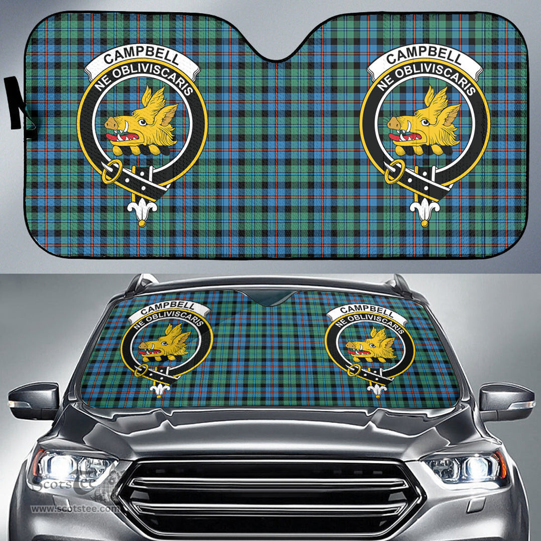 Scottish Campbell of Cawdor Ancient Clan Tartan Crest Tartan Car Sun Shade Scottish Plaid Tartan Plaid - ScotsTee - scotstee.com