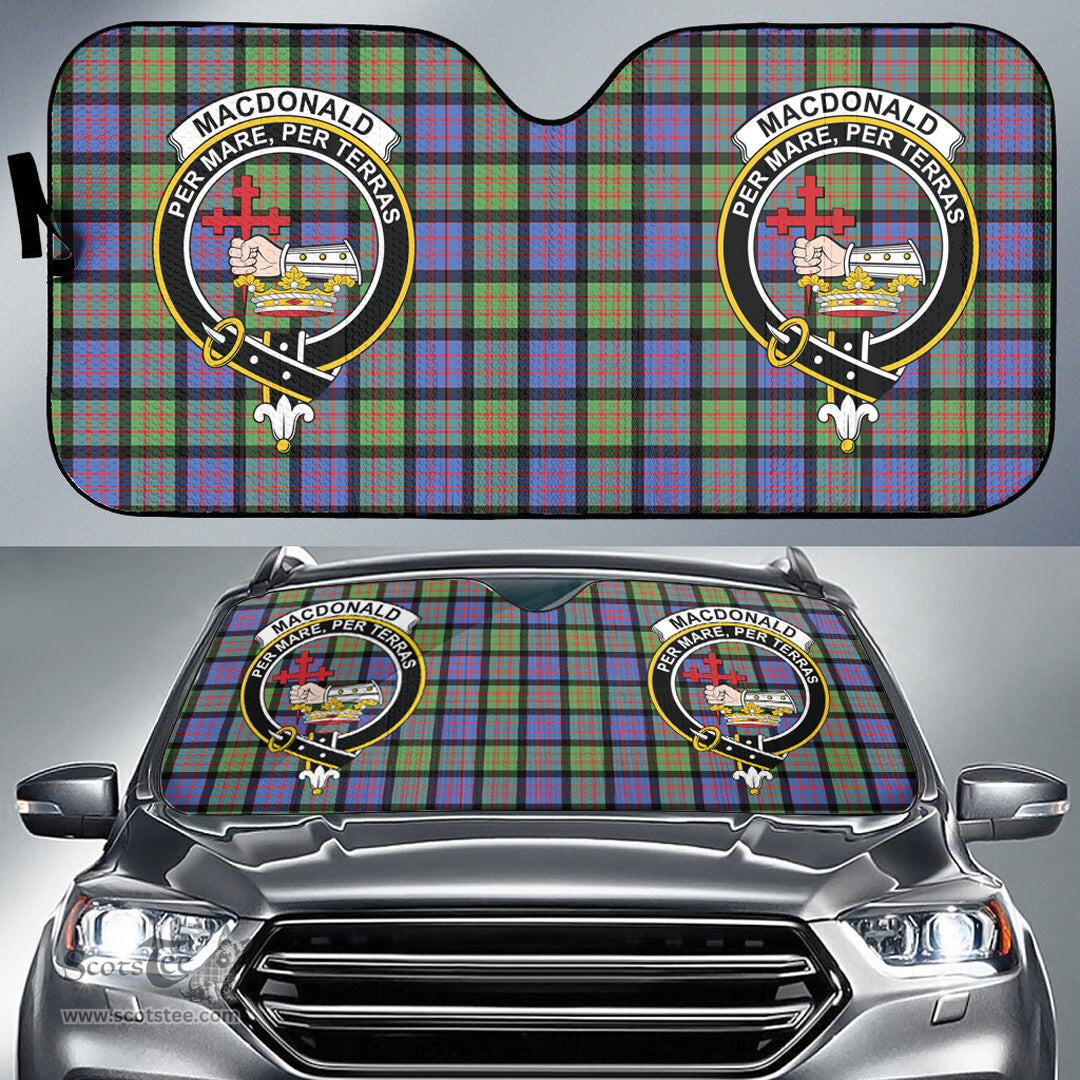 Scottish MacDonald Ancient Clan Tartan Crest Tartan Car Sun Shade Scottish Plaid Tartan Plaid - ScotsTee - scotstee.com