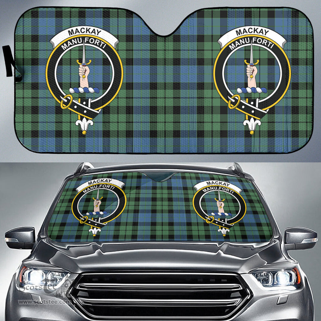 Scottish MacKay Ancient Clan Tartan Crest Tartan Car Sun Shade Scottish Plaid Tartan Plaid - ScotsTee - scotstee.com