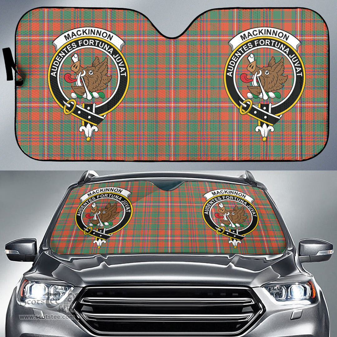 Scottish MacKinnon Ancient Clan Tartan Crest Tartan Car Sun Shade Scottish Plaid Tartan Plaid - ScotsTee - scotstee.com
