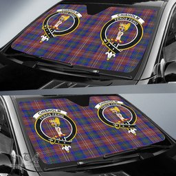 Scottish Chisholm Hunting Modern Clan Tartan Crest Tartan Car Sun Shade Scottish Plaid Tartan Plaid - ScotsTee - scotstee.com