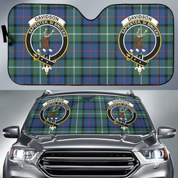 Scottish Davidson of Tulloch Clan Tartan Crest Tartan Car Sun Shade Scottish Plaid Tartan Plaid - ScotsTee - scotstee.com