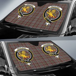 Scottish Nicolson Hunting Weathered Clan Tartan Crest Tartan Car Sun Shade Scottish Plaid Tartan Plaid - ScotsTee - scotstee.com