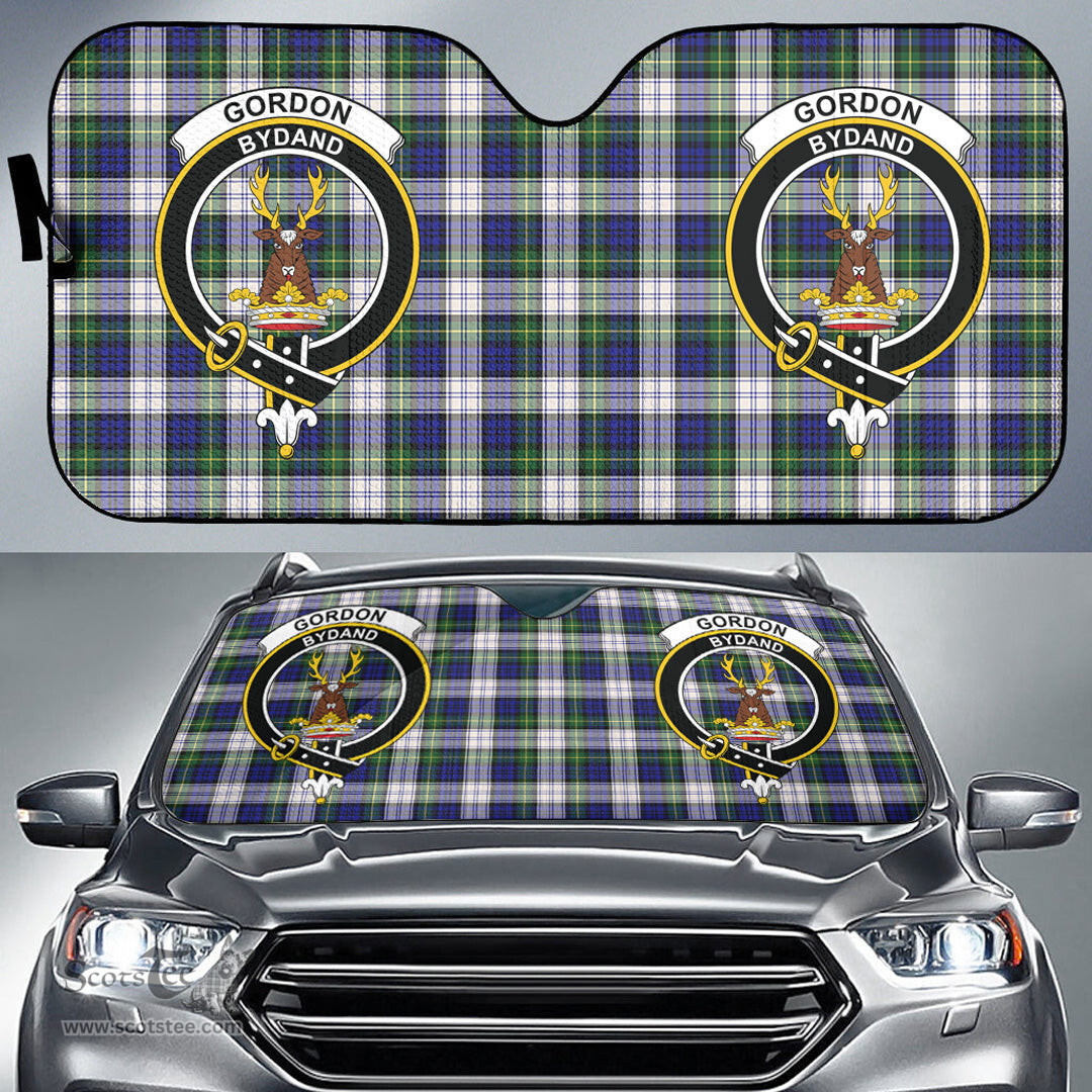 Scottish Gordon Dress Modern Clan Tartan Crest Tartan Car Sun Shade Scottish Plaid Tartan Plaid - ScotsTee - scotstee.com