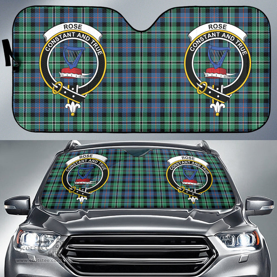 Scottish Rose Hunting Ancient Clan Tartan Crest Tartan Car Sun Shade Scottish Plaid Tartan Plaid - ScotsTee - scotstee.com