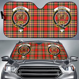 Scottish MacGill Modern Clan Tartan Crest Tartan Car Sun Shade Scottish Plaid Tartan Plaid - ScotsTee - scotstee.com