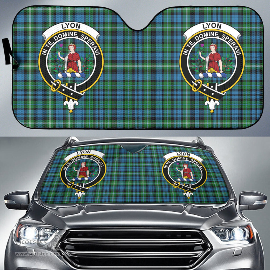 Scottish Lyon Clan Clan Tartan Crest Tartan Car Sun Shade Scottish Plaid Tartan Plaid - ScotsTee - scotstee.com