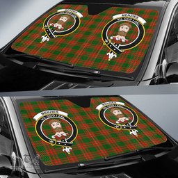 Scottish Menzies Green Modern Clan Tartan Crest Tartan Car Sun Shade Scottish Plaid Tartan Plaid - ScotsTee - scotstee.com