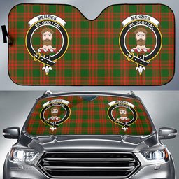 Scottish Menzies Green Modern Clan Tartan Crest Tartan Car Sun Shade Scottish Plaid Tartan Plaid - ScotsTee - scotstee.com