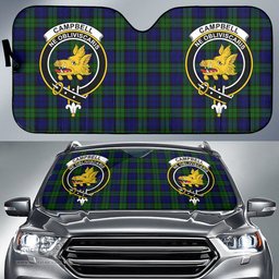 Scottish Campbell Modern Clan Tartan Crest Tartan Car Sun Shade Scottish Plaid Tartan Plaid - ScotsTee - scotstee.com