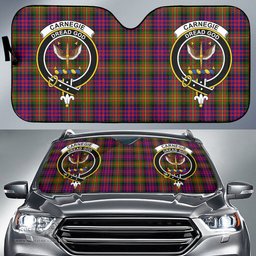 Scottish Carnegie Modern Clan Tartan Crest Tartan Car Sun Shade Scottish Plaid Tartan Plaid - ScotsTee - scotstee.com