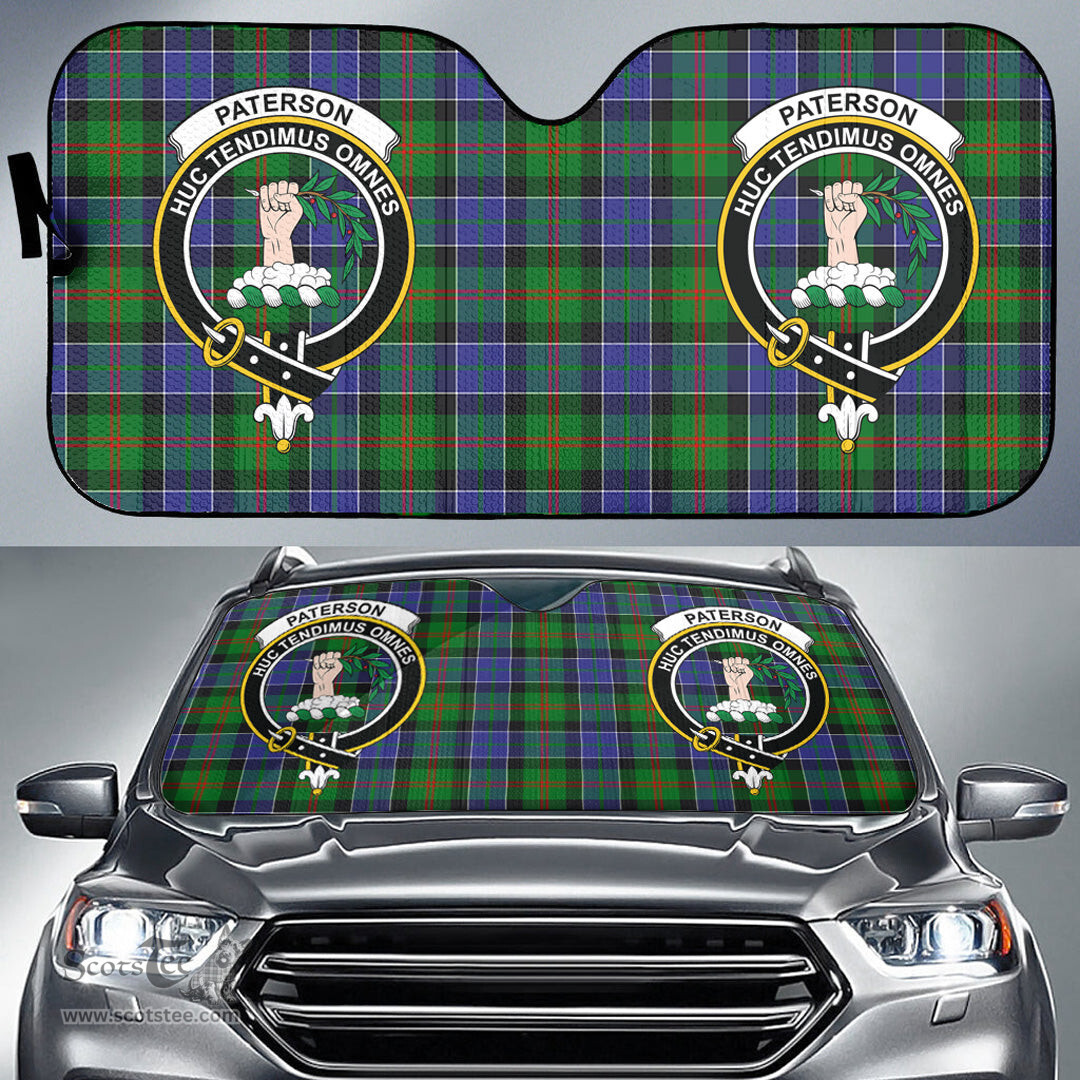 Scottish Paterson Clan Tartan Crest Tartan Car Sun Shade Scottish Plaid Tartan Plaid - ScotsTee - scotstee.com