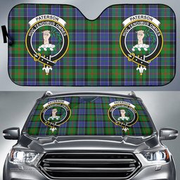 Scottish Paterson Clan Tartan Crest Tartan Car Sun Shade Scottish Plaid Tartan Plaid - ScotsTee - scotstee.com