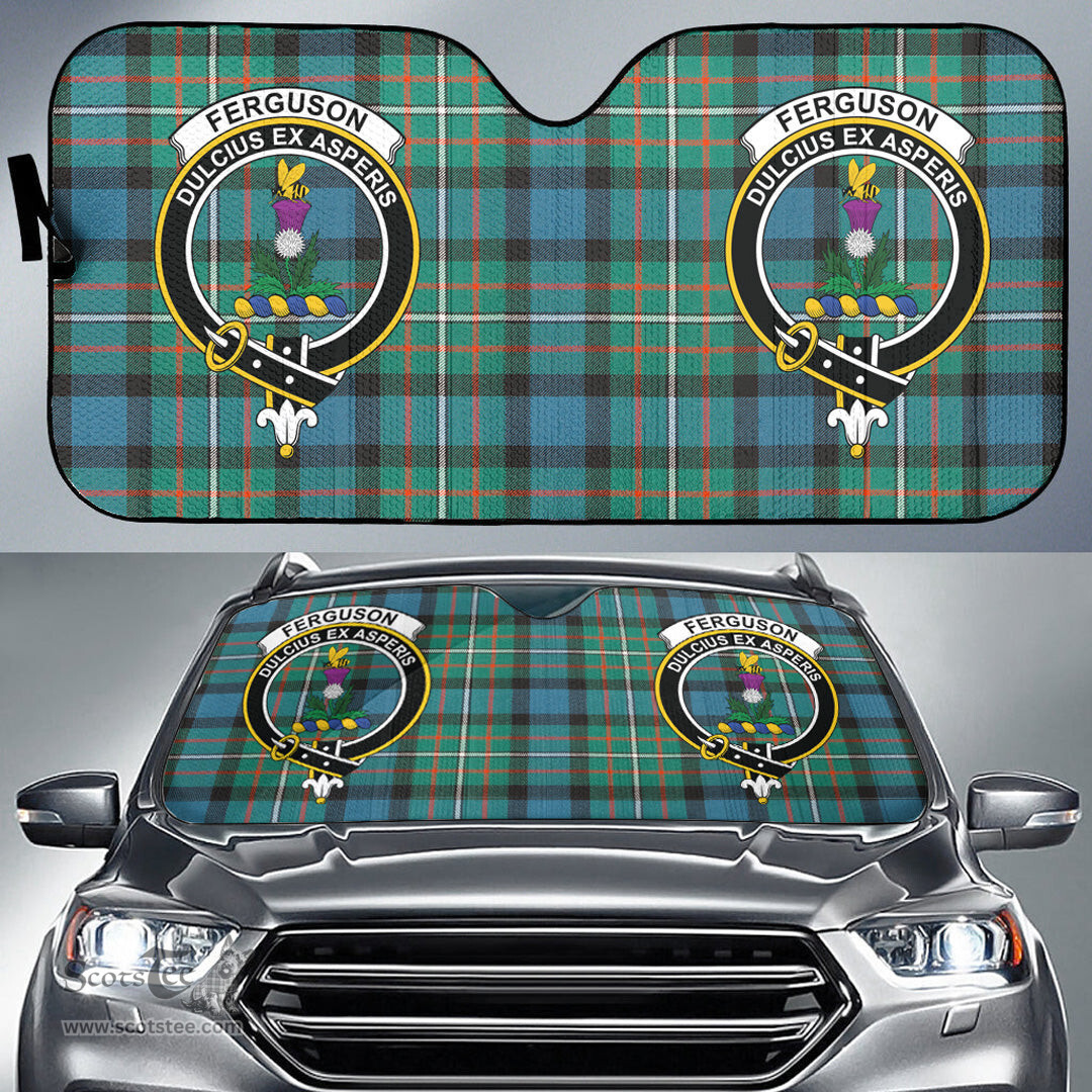 Scottish FERGUSON ANCIENT Clan Tartan Crest Tartan Car Sun Shade Scottish Plaid Tartan Plaid - ScotsTee - scotstee.com
