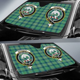 Scottish Kennedy Ancient Clan Tartan Crest Tartan Car Sun Shade Scottish Plaid Tartan Plaid - ScotsTee - scotstee.com