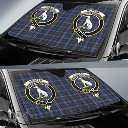 Scottish Hunter Modern Clan Tartan Crest Tartan Car Sun Shade Scottish Plaid Tartan Plaid - ScotsTee - scotstee.com
