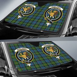 Scottish Newlands of Lauriston Clan Tartan Crest Tartan Car Sun Shade Scottish Plaid Tartan Plaid - ScotsTee - scotstee.com