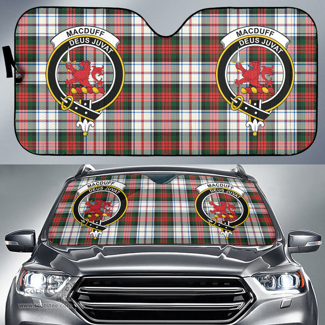 Scottish MacDuff Dress Modern Clan Tartan Crest Tartan Car Sun Shade Scottish Plaid Tartan Plaid - ScotsTee - scotstee.com