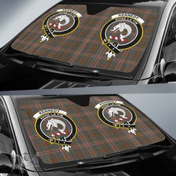 Scottish Kennedy Weathered Clan Tartan Crest Tartan Car Sun Shade Scottish Plaid Tartan Plaid - ScotsTee - scotstee.com