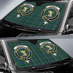 Scottish Stewart Hunting Modern Clan Tartan Crest Tartan Car Sun Shade Scottish Plaid Tartan Plaid - ScotsTee - scotstee.com
