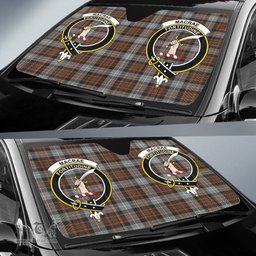 Scottish MacRae Hunting Weathered Clan Tartan Crest Tartan Car Sun Shade Scottish Plaid Tartan Plaid - ScotsTee - scotstee.com