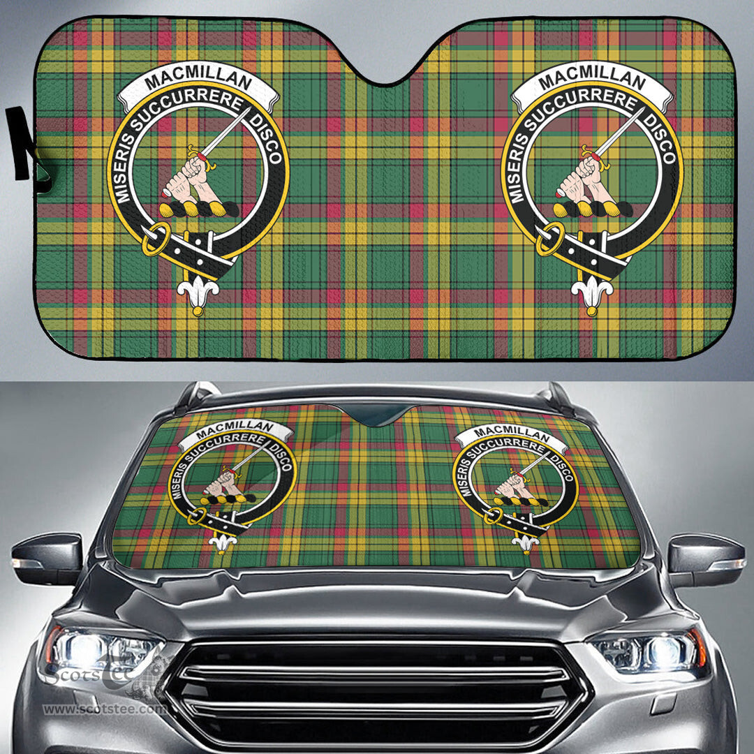 Scottish MacMillan Old Ancient Clan Tartan Crest Tartan Car Sun Shade Scottish Plaid Tartan Plaid - ScotsTee - scotstee.com