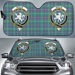 Scottish Inglis Ancient Clan Tartan Crest Tartan Car Sun Shade Scottish Plaid Tartan Plaid - ScotsTee - scotstee.com